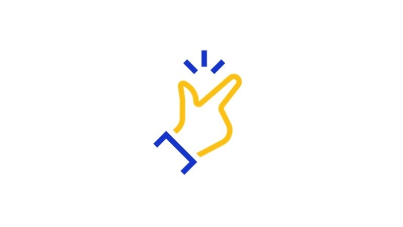 clicking fingers icon